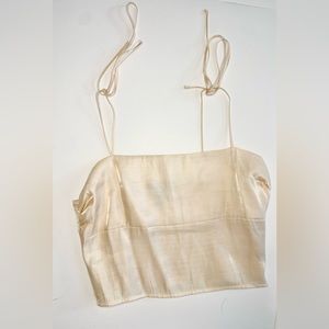 Forever21 crop tie sleeves in size small.